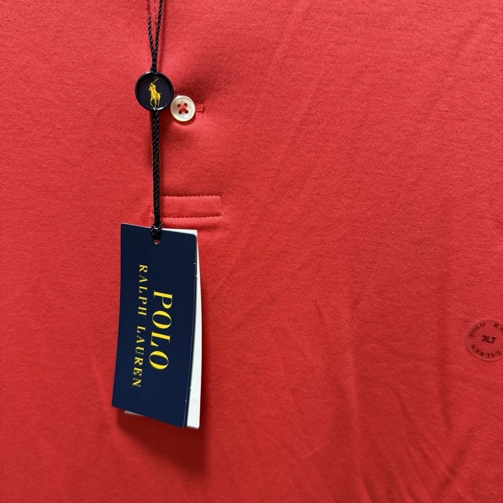 Polo‎ Ralph Lauren Polo Shirt Big & Tall Mens Size 3XLT Red NEW WITH TAGS